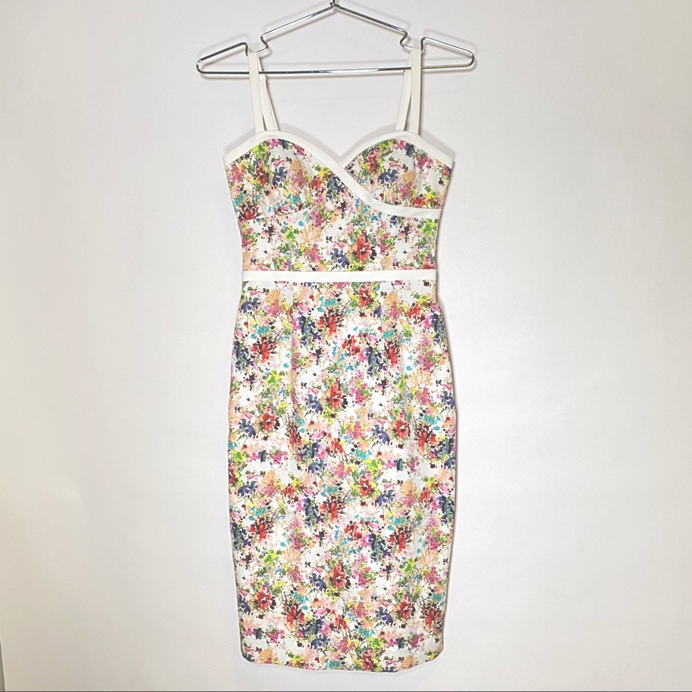 NWOT Black Halo Daria Floral Sheath Dress - Size 0